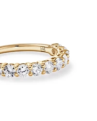 1.00 Carat TW Round Brilliant Laboratory-Grown Diamond Wedding Band in 14kt Yellow Gold