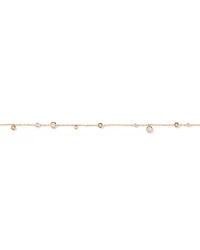 Station Bracelet with Opal & Diamonds in 10kt Yellow Gold