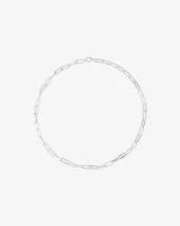 46cm (18.1”) 5.5mm-6mm Width Paperclip Chain in Sterling Silver