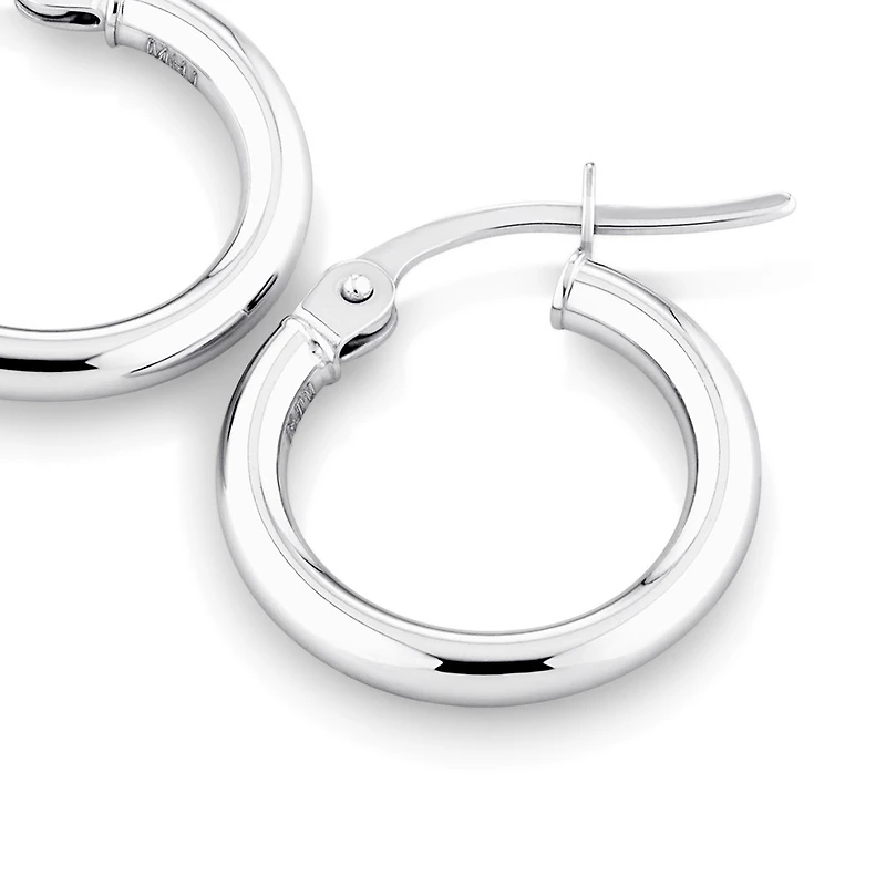 Anneaux de 14 mm en or rose 10 K