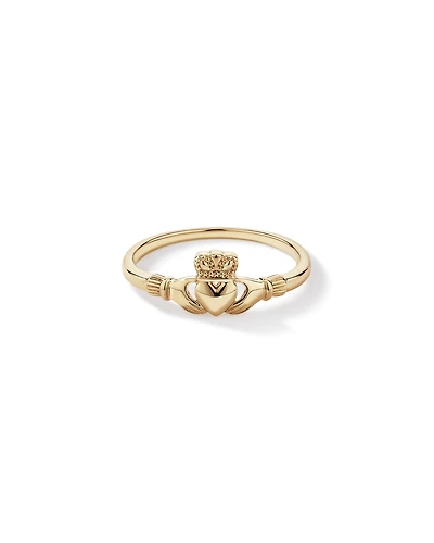 Bague Petite Claddagh en or jaune 10 carats