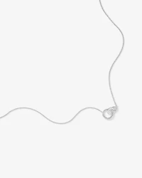 Collier de 45 cm à pendentif triple en argent sterling