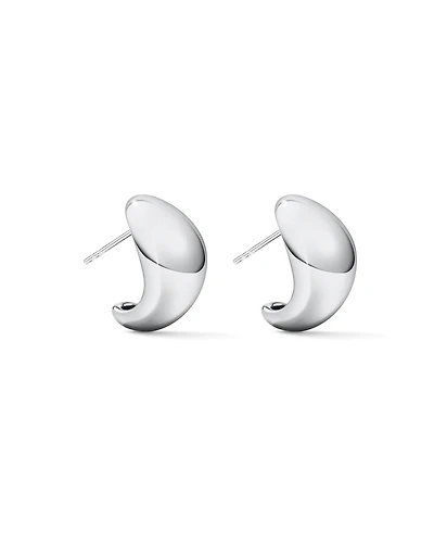 Polished Bold Dome Stud Earrings in Sterling Silver