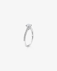 Engagement Ring with 0.78 Carat TW of Diamonds in 14kt White Gold
