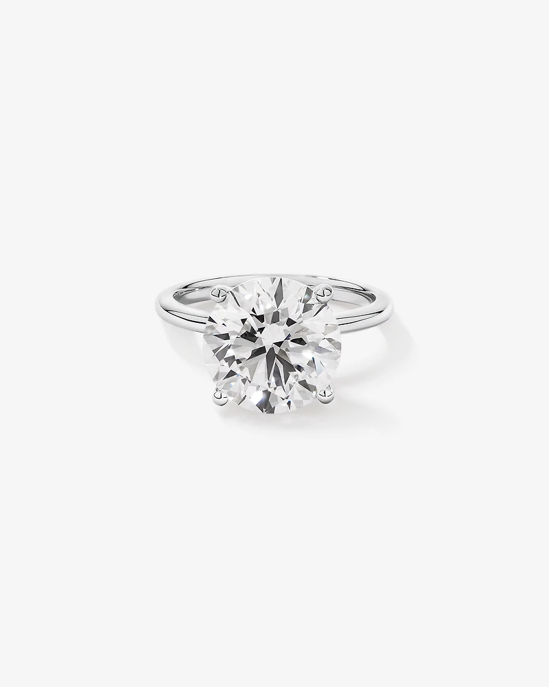 6.00 Carat TW Round Brilliant Laboratory-Grown Diamond Solitaire Engagement Ring Platinum