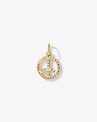 Peace Pendant in 18Kt Vermeil with Cubic Zirconia