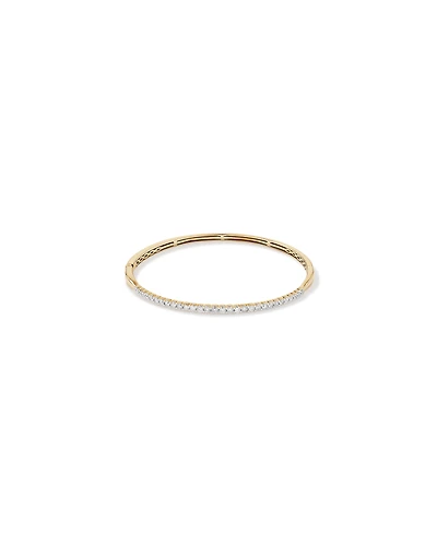 Bangle With 1 Carat TW Of Diamonds In 10kt Yellow Gold