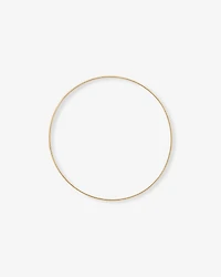 65mm (2.5") 3.5mm–4mm Round Bangle in 10kt Yellow Gold