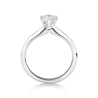Certified Solitaire Engagement Ring with a 0.75 Carat TW Diamond in 18kt White Gold
