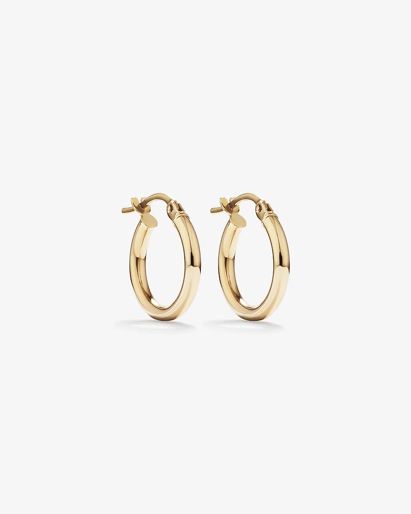 Anneaux de 14 mm en or jaune 10 K