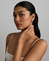 Bague chevalière cœur en or jaune 10 ct