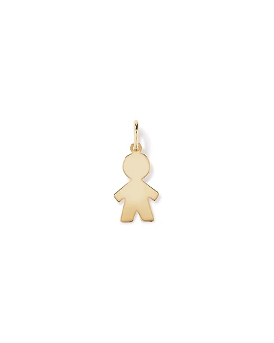 Boy Pendant in 10kt Yellow Gold