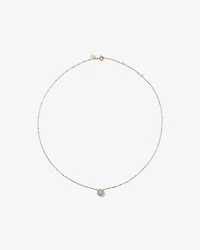 Pendentif halo en diamant ronde TW de 0,50 carat cultivé en laboratoire en or jaune 10 carats