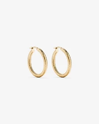 Créoles diamantées en vermeil 18 ct