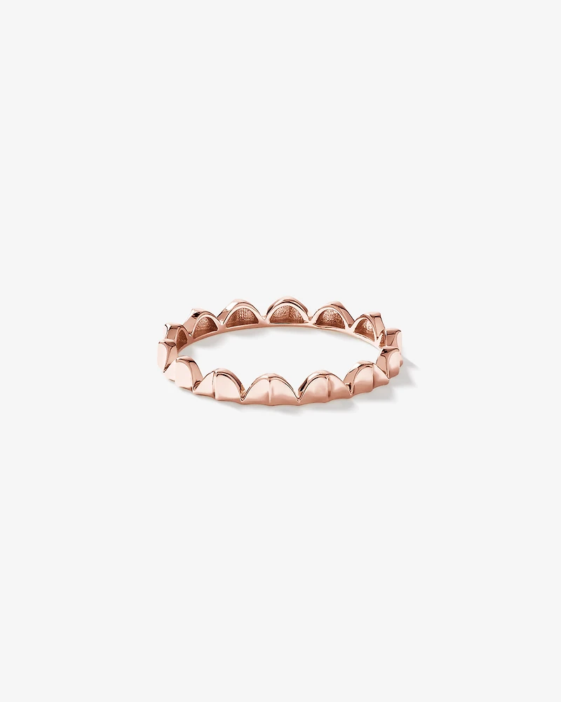 Signature Connect Curve Ring 10kt Rose Gold