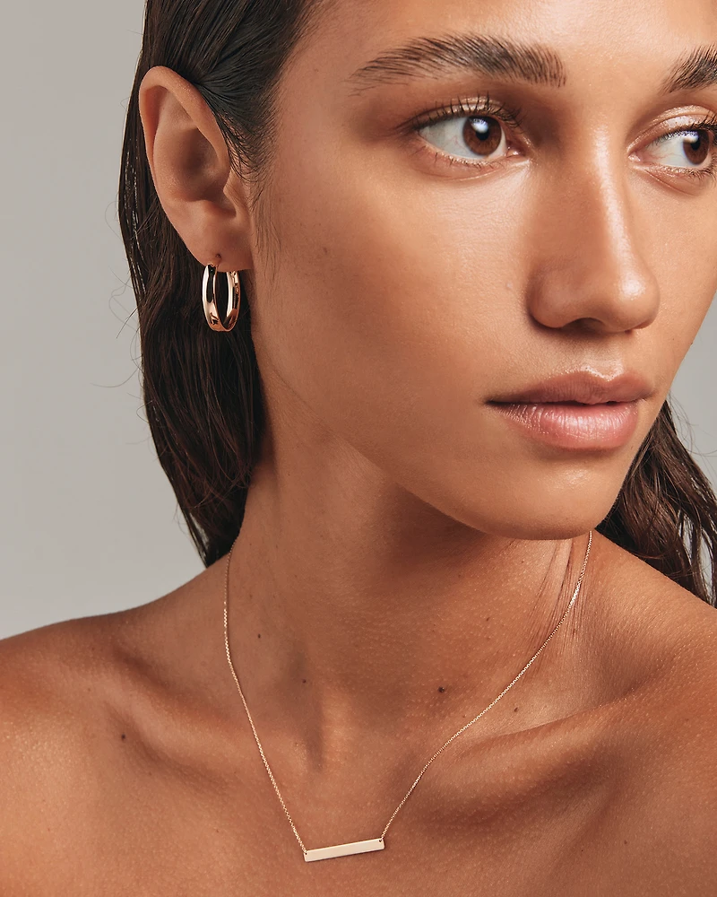 Anneaux ronds de 20mm en or jaune 10 K