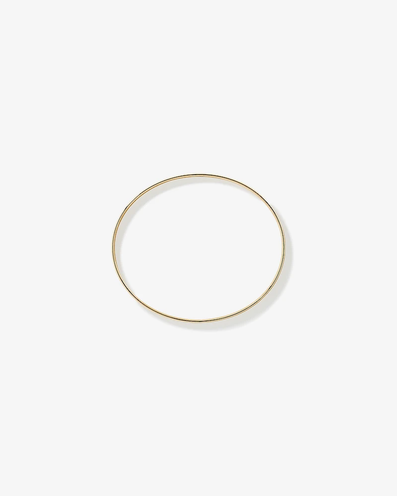 Classic Oval Bangle in 10kt Yellow Gold