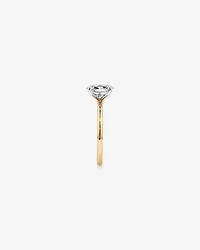 1.25 Carat TW Oval Laboratory-Grown Diamond Solitaire Engagement Ring 14kt Yellow and White Gold
