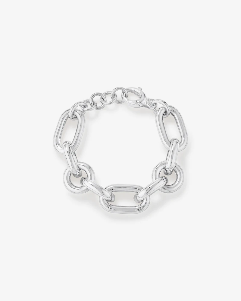 Bracelet à maillons audacieux en argent sterling