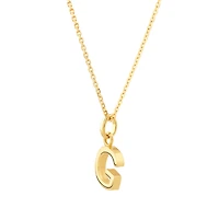 Initial Pendant in 10kt Yellow Gold
