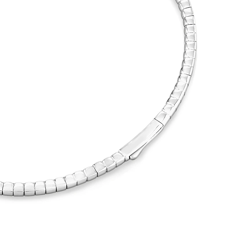 0.68 Carat TW Diamond Row Flex Bangle in 10kt Gold