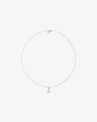 1.00 Carat TW Oval Cut Laboratory-Grown Diamond Solitaire Pendant  in 10kt Yellow Gold