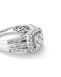 Engagement Ring with 1.50 Carat TW of Diamonds in 14kt White Gold