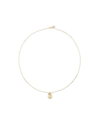 Tapered Dome Pendant Necklace in 10kt Yellow Gold
