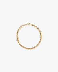 Bracelet gourmette ronde 19 cm (8 po) en vermeil 18 ct