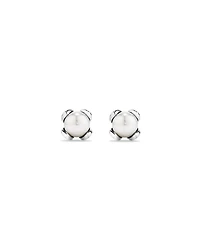 Cultured Freshwater Pearl Pendant and Stud Earring Gift Set in Sterling Silver
