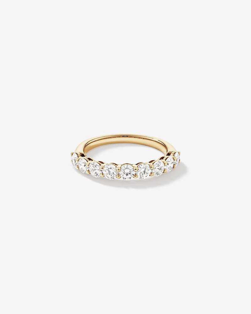 1.30 Carat TW Round Brilliant Laboratory-Grown Diamond Wedding Ring 14kt Yellow Gold