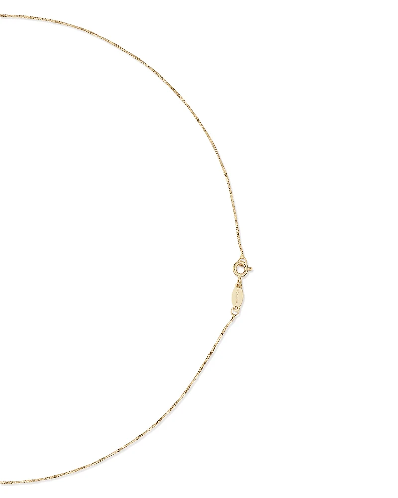 45cm (18") Box Chain in 10kt Yellow Gold