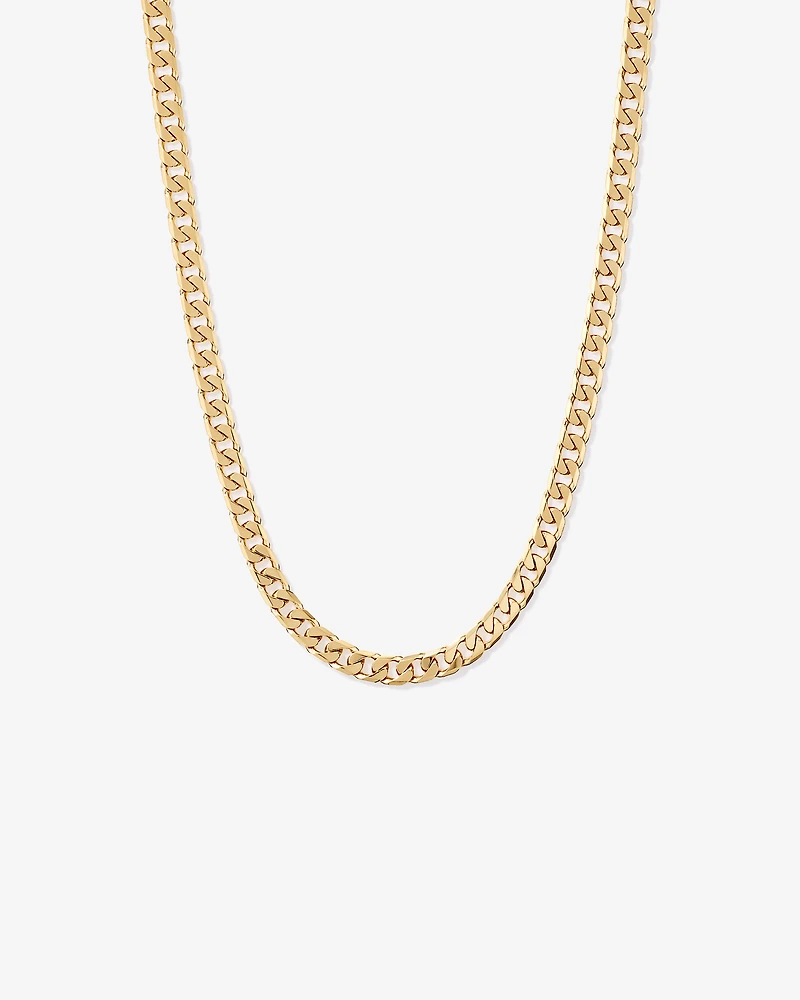 50cm (20") 8mm gourmette chaîne en 18ct Vermeil