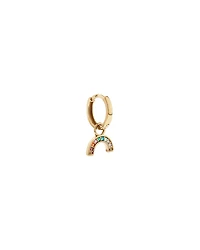Rainbow Earring Charm in 18Kt Vermeil with Cubic Zirconia
