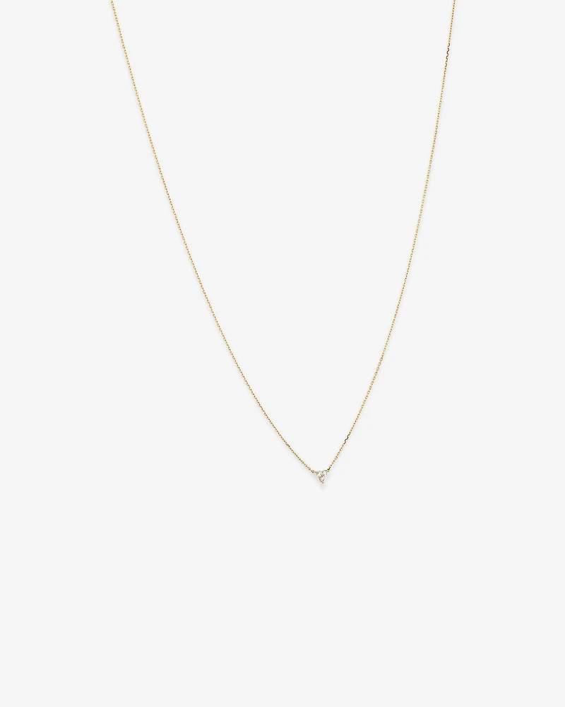 Necklace With 0.08 Carat TW Diamonds in 10kt Yellow Gold