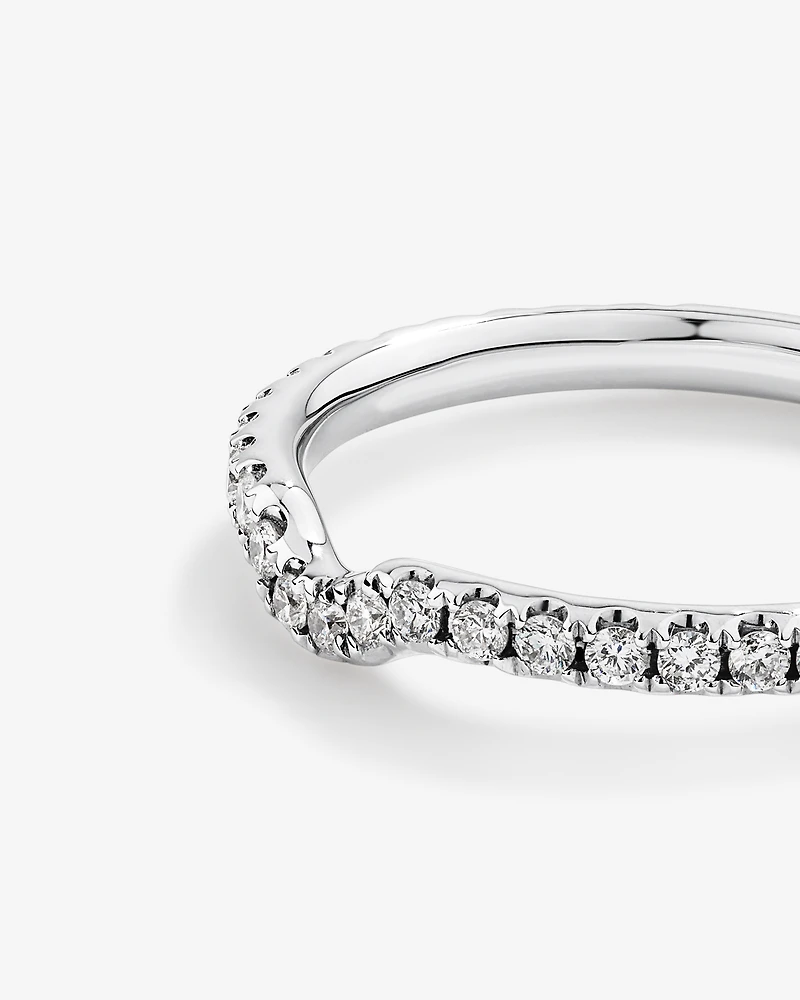 Bague de Mariage Sir Michael Hill Designer avec 0,29 Carat TW de Diamants en Or Blanc 18kt