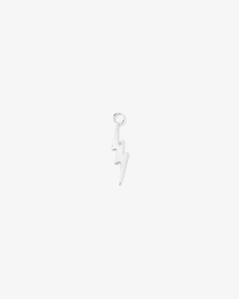 Lightning Bolt Single Earring Charm in Sterling Silver