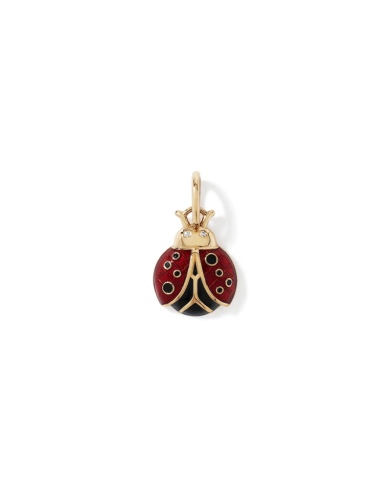 Ladybug Pendant in 10kt Yellow Gold