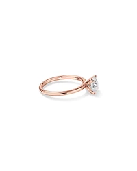 Carat TW Round Brilliant Laboratory-Grown Diamond Solitaire Engagement Ring in 14kt Rose Gold