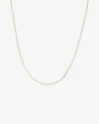 Micro Cultured Freshwater Pearl Necklace in Sterling Silver