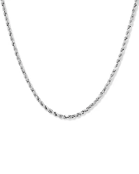 Chaîne torsadée de 55 cm (21,6 po) en argent sterling