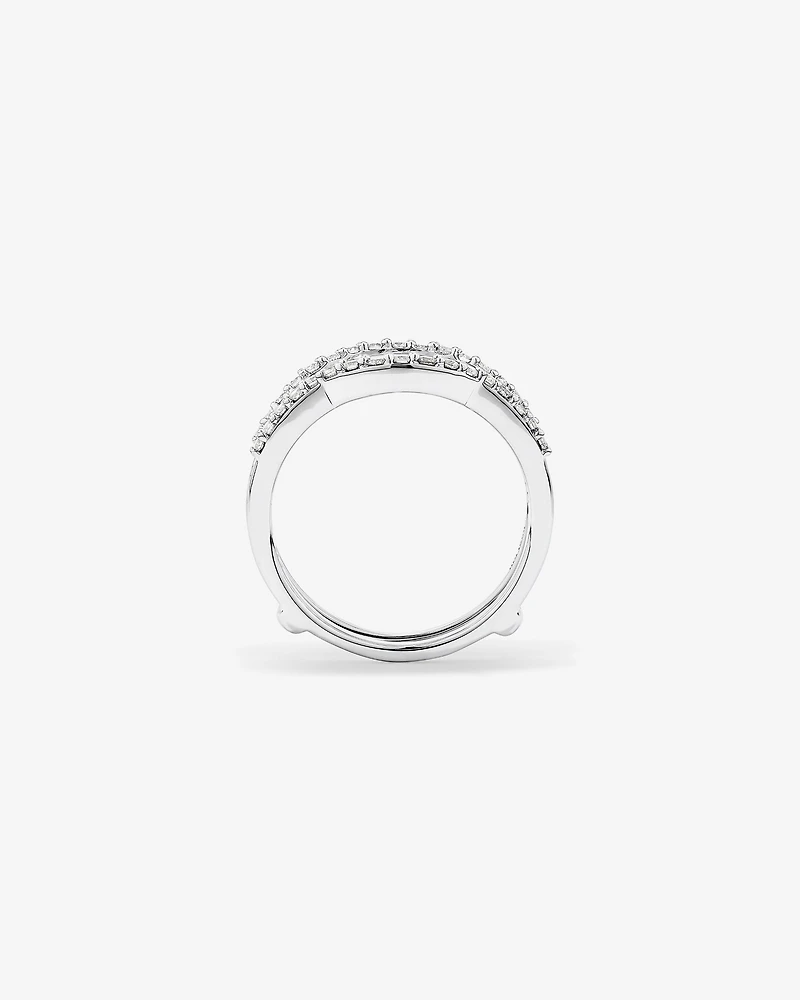 Enhancer Ring with 3/4 Carat TW of Diamonds in 14kt White Gold