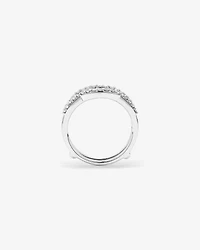 Enhancer Ring with 3/4 Carat TW of Diamonds in 14kt White Gold