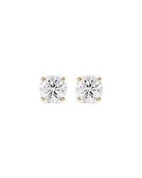2.00 Carat TW Diamond Solitaire Stud Earrings in 18kt Yellow Gold
