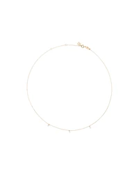 Cultured Freshwater Pearl Station Necklace in 10kt Yellow Gold