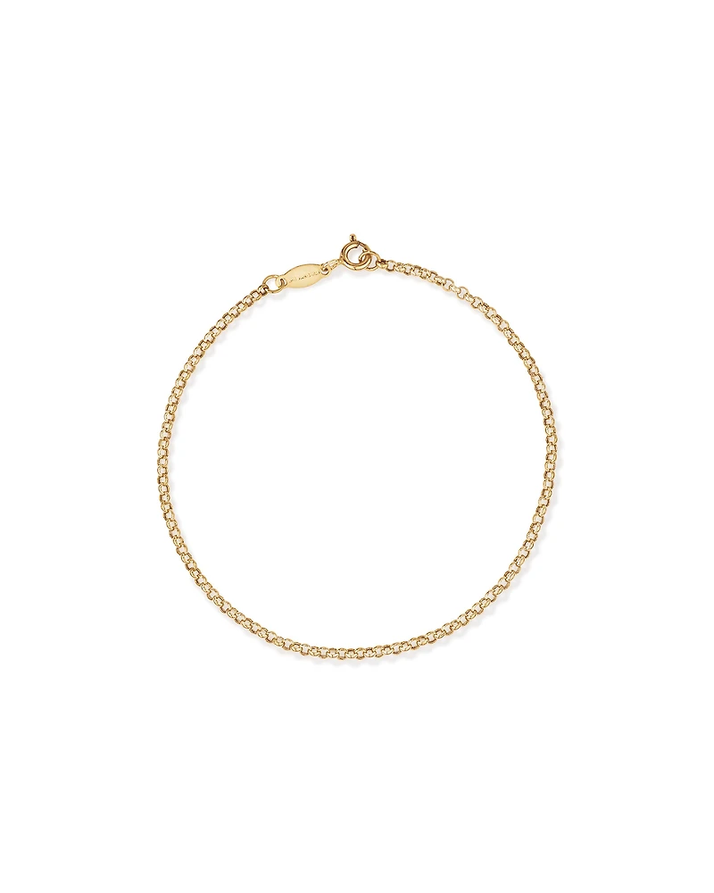 19cm (7.5") 2mm-2.5mm Width Belcher Bracelet in 10kt Yellow Gold
