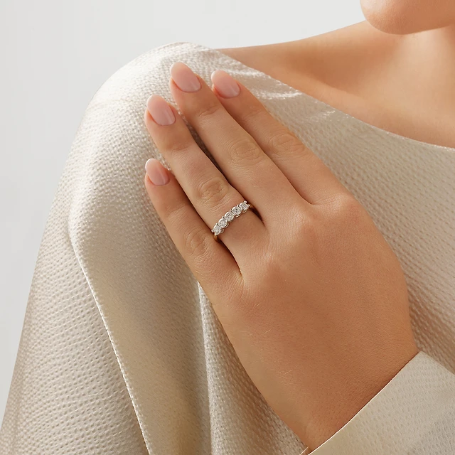 Michael Hill Evermore Stone Wedding Band with Carat TW of