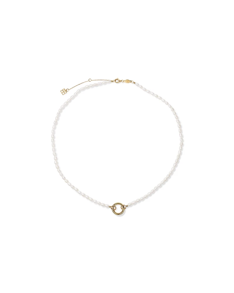 45cm (18") Cultured Freshwater Pearl Open Chain Necklace in 10kt Yellow Gold