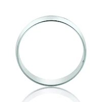 5mm Lite Half Round Wedding Band in 10kt White Gold