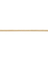 55cm (22") 8mm Width Solid Concave Bevelled Curb Chain in 10kt Yellow Gold